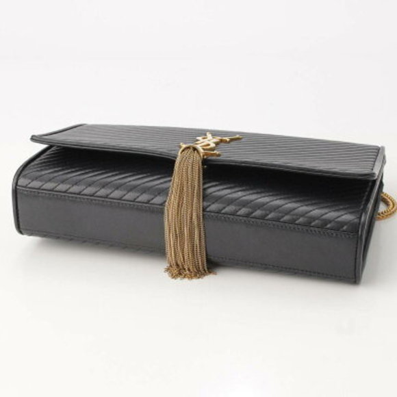 SAINT LAURENT Classic Kate Tassel Chain Shoulder Bag Black - Picture 5 of 10